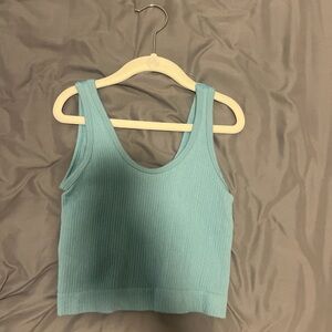 Urban Outfitters Blue Ribbed Tank Top